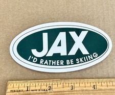 JAX SKIING Sticker Sporting Good Colorado Outdoor Ski Jackson Water Bottle