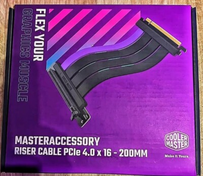   Cooler Master Riser Cable PCIe 4.0, 200mm