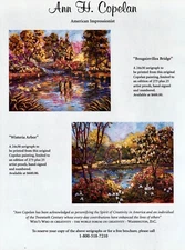 ANN H. COPELAN Art Gallery Exhibit ~ American Impressionist VTG PRINT AD ~ 1996