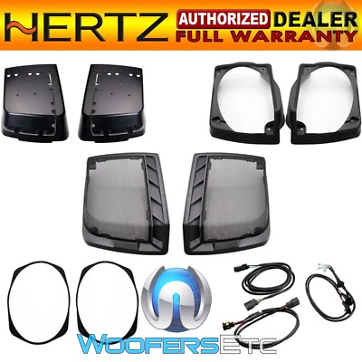 HERTZ HD13DH FOR HARLEY DAVIDSON 1998-2013 MOTORCYCLE SADDLEBAG LID KIT NEW