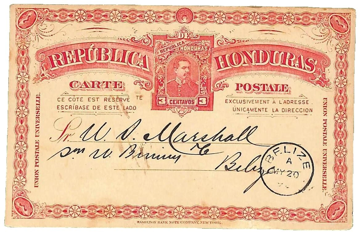 Postal History Honduran Stamps