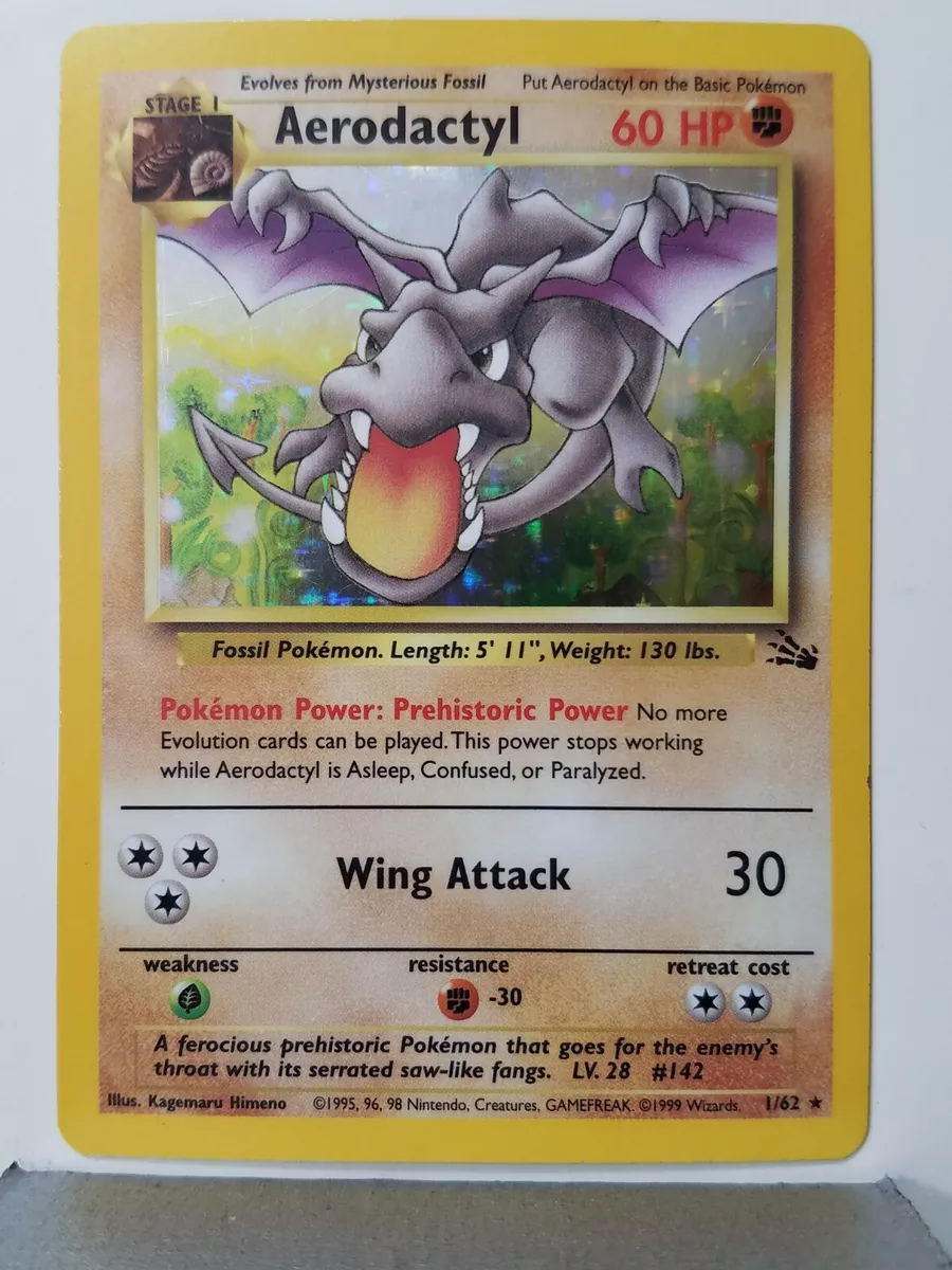 Fossil Aerodactyl and it's Various Printings 