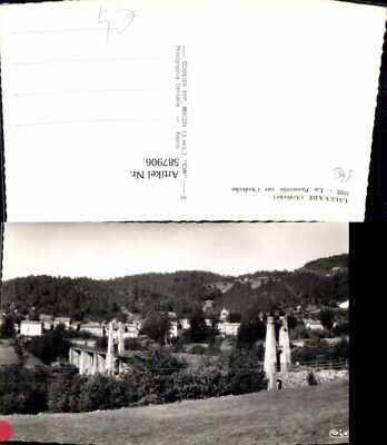 587906,Foto Ak Lalevade Ardeche La Passerelle sur l Ardeche Hängebrücke Brücke F