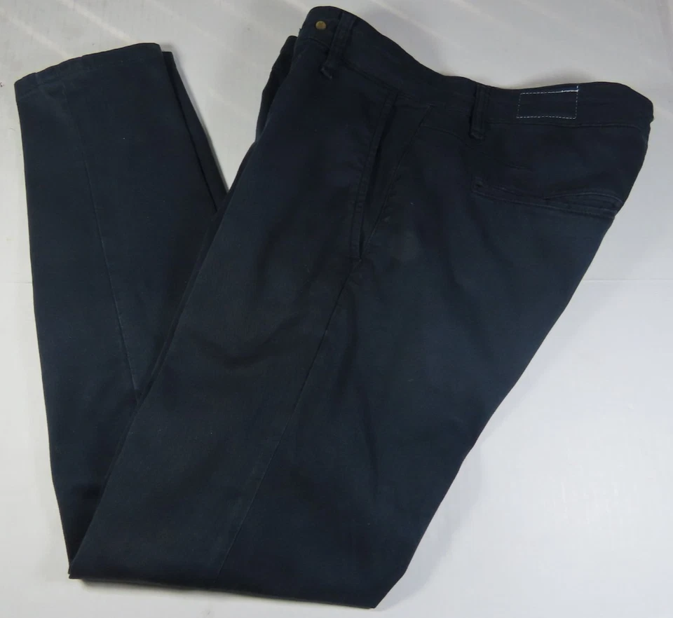 Rag & Bone Salute Mens Cotton Twill Chino Pants Fit 2 Stretch Blue Casual 29x29 - Image 4 of 4