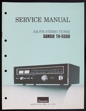 Sintonizzatore stereo AM/FM originale SANSUI TU-5500 manuale di servizio/schema/elenco parti o151