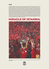 Liverpool 2025 Champions A6 Print Miracle of Istanbul
