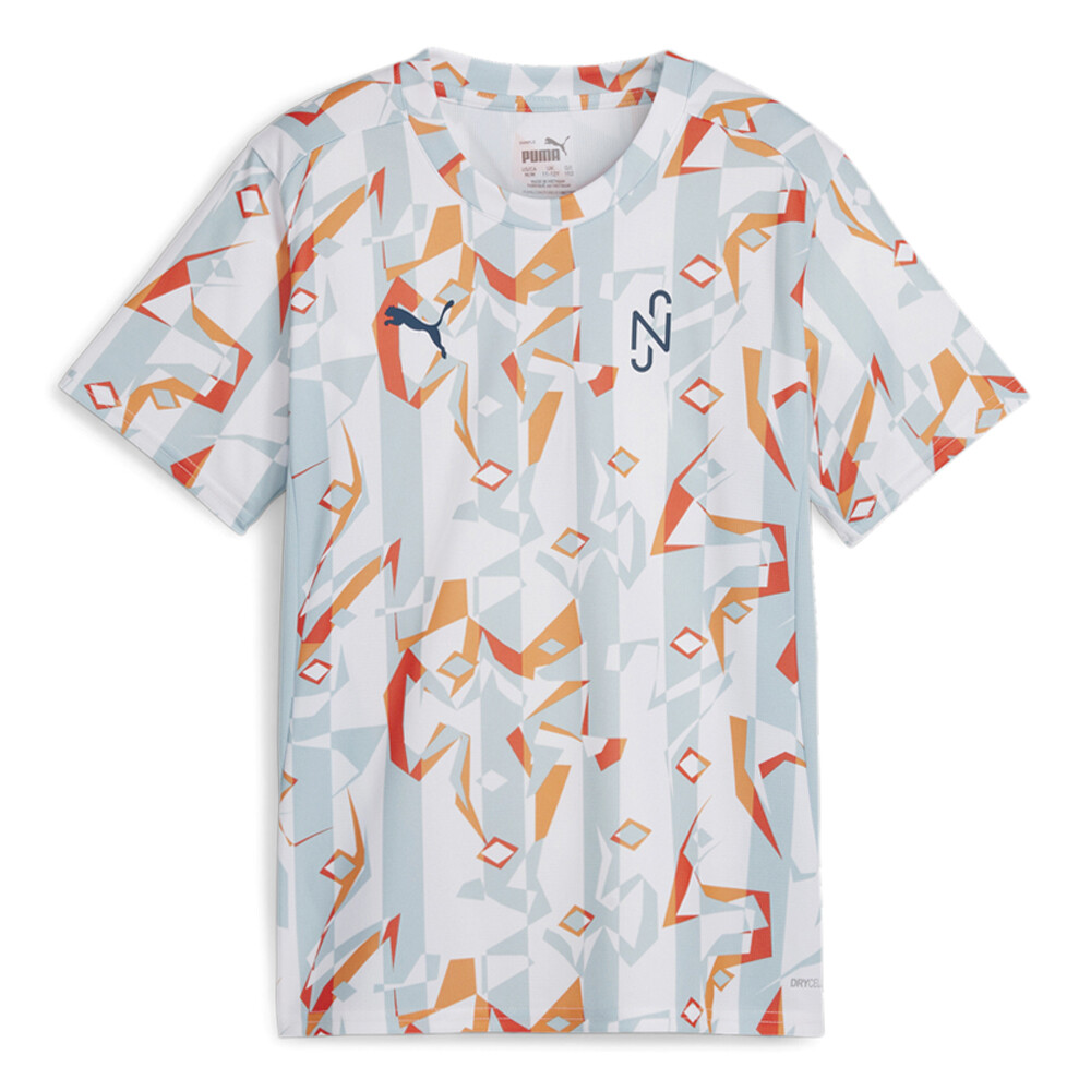 Футбольная майка Puma Nmj X Creativity с круглым вырезом и коротким рукавом для мальчиков Коричневый, Ora