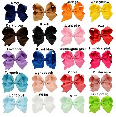 2" 3" 4" 5" 6" 8" 10" Hair Bows Alligator Hair Clips