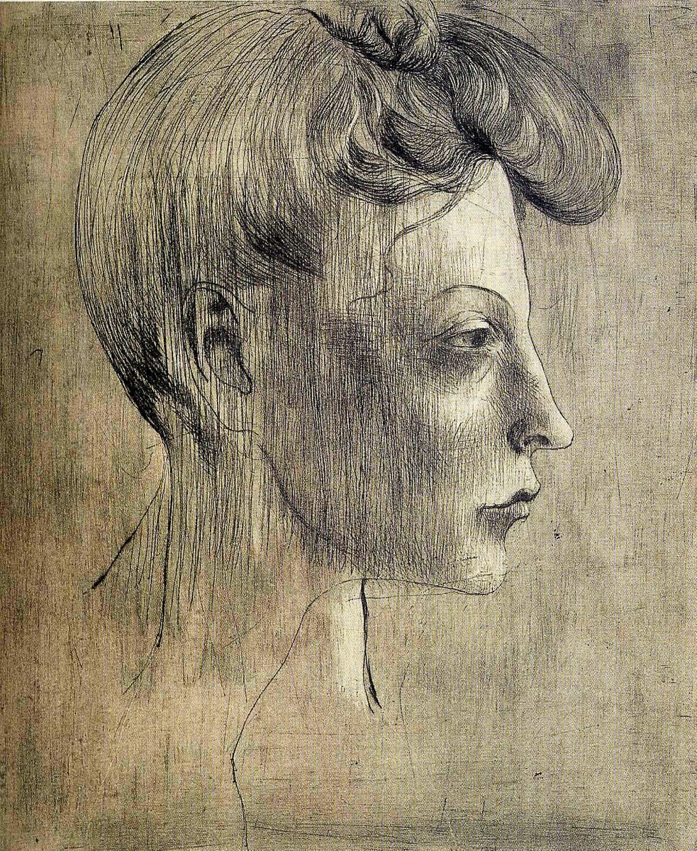 Woman's Profile (1905) by Pablo Picasso - 17