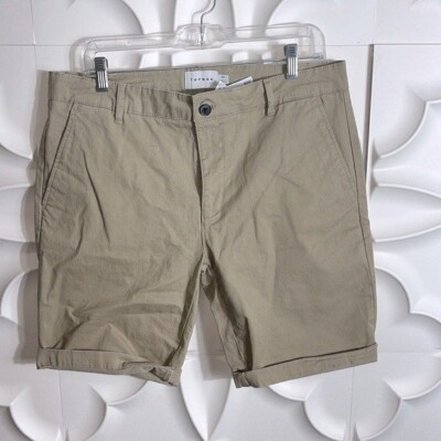 NEW Topman khaki shorts sz 34.   (94)