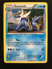 Samurott 31/114 Black & White Holo Rare - Pokemon Card NM