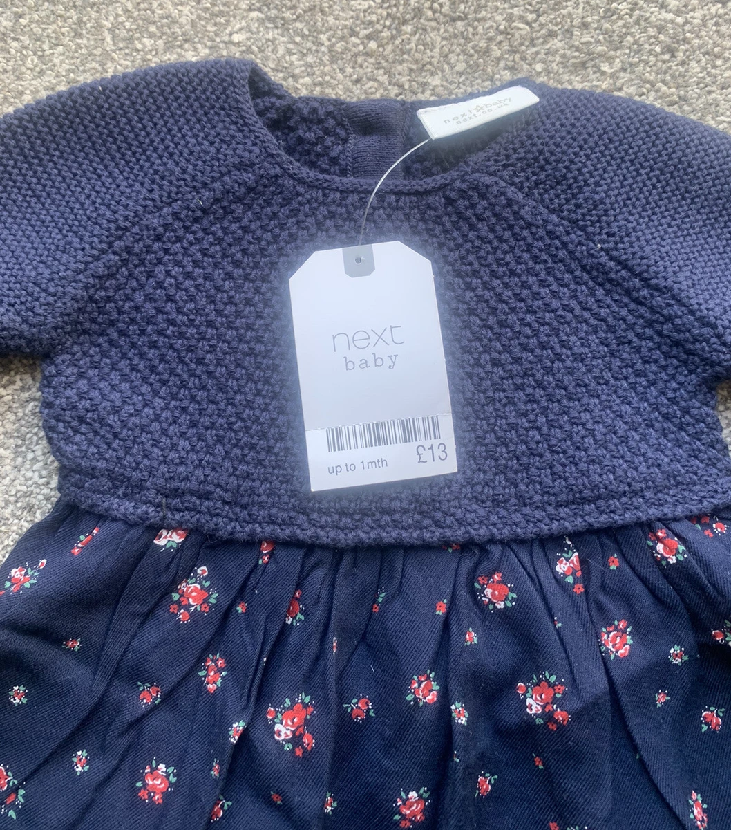 Next navy ditsy dress sales