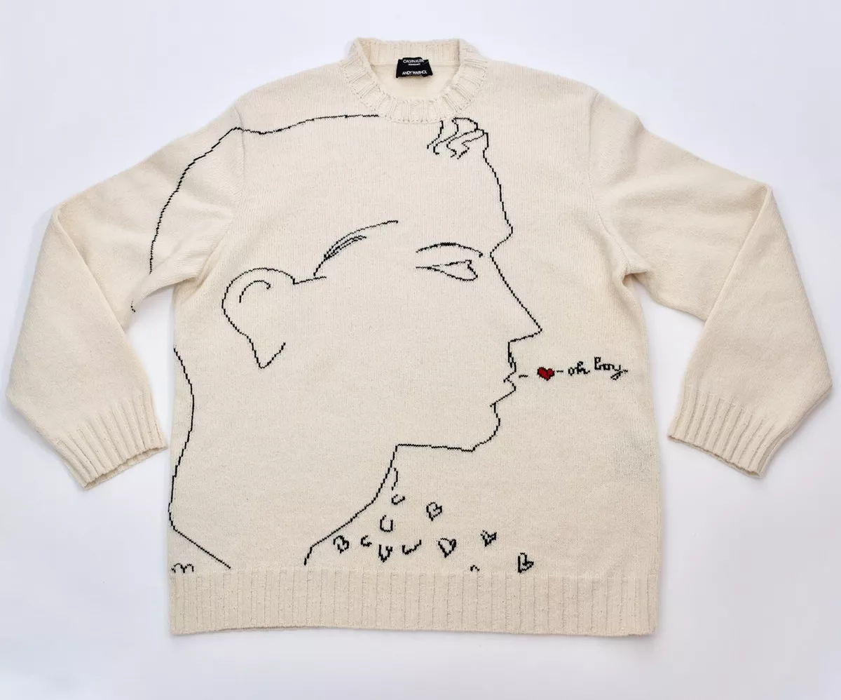 Raf Simons Calvin Klein 205W39NYC Andy Warhol sweater sz L oversized