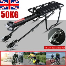 Rear Bicycle Pannier Rack Carrier Bag,Luggage Cycle Mountain Bike Alloy Max 50KG