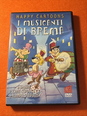 DVD FILM ITALIEN SAMMLUNG HAPPY CARTOONS DIE MUSIKER VON BREMEN 
