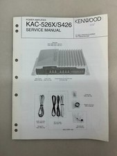 Kenwood KAC-526X S426 Original Service Manual Free Shipping