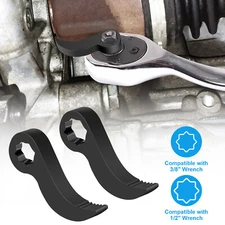 Pry Bar Wrench Adapter Head 1/2" 3/8" Drive Half Shaft Removal Car Repair Tool