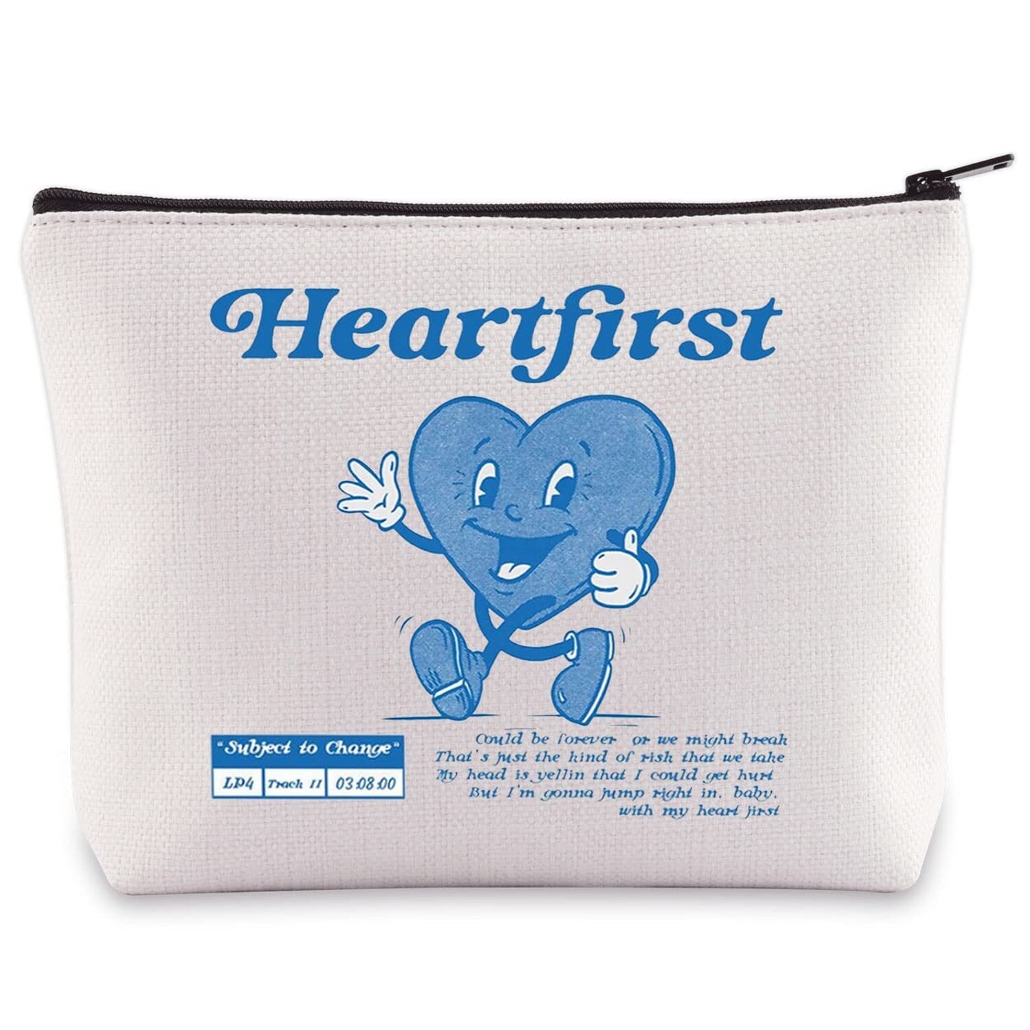 Heartfirst Musical Makeup Bag for Country Music Fans Gift Inspired by Songs