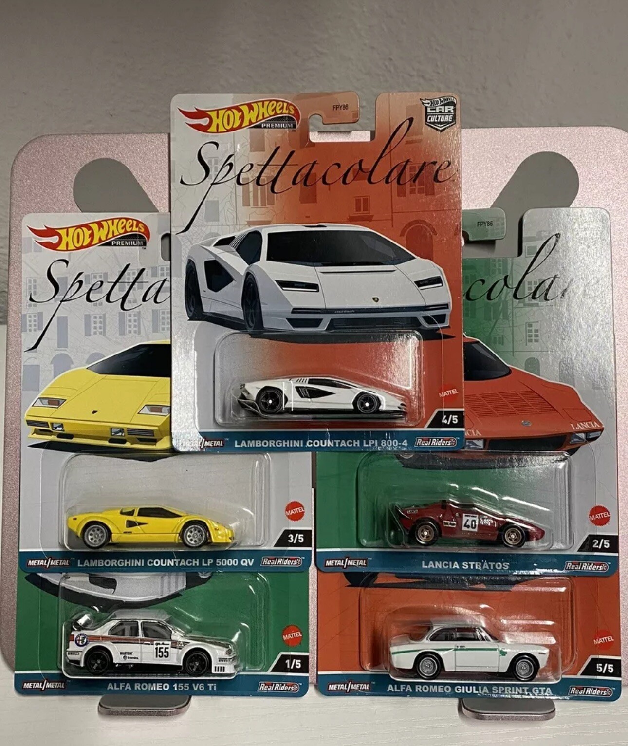Mattel Hot Wheels Car Culture Spettacolare 1/64 Set of 5 Cars - FPY86-959B