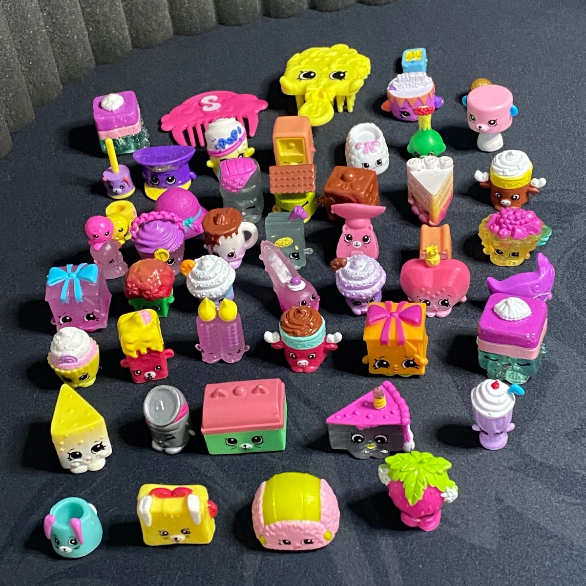 Shopkin Toys Unique Characters w/ Case NEW Lot of 49 Shopkins