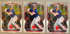 3x Lot 2023 Bowman Chrome 1st Prospects Baseball #BCP-105 Juan Chacon Base Card