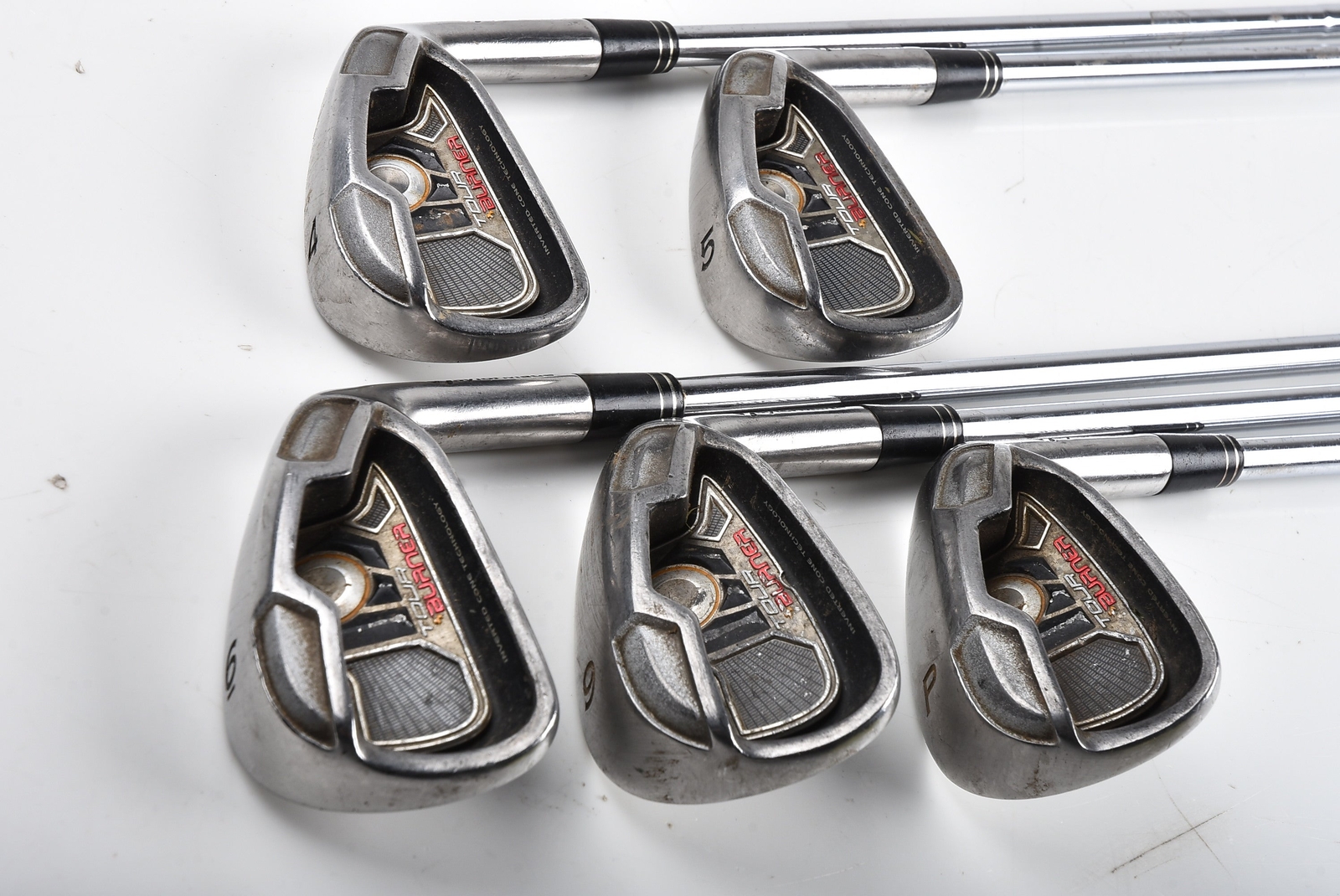 Taylormade Tour Burner Irons / 4,5,6,9,PW / Regular Flex Burner Shafts