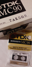 TDK MICROCASSETTA NUOVA SIGILLATA PER SEGRETERIA TELEFONICA E DITTAFONO VINTAGE