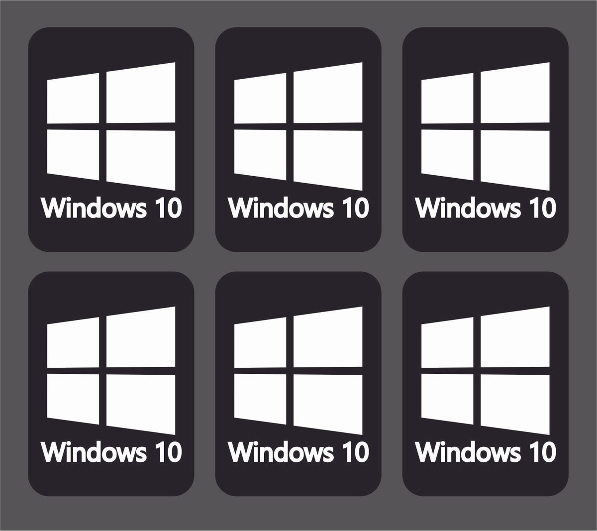 Lot De 80 Autocollants Windows 10 - Pour Customiser Vos PCs Et Accessoires 🪟
