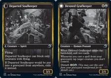 [4x] Devoted Grafkeeper // Departed Soulkeeper Near Mint, English Innistrad: Dou