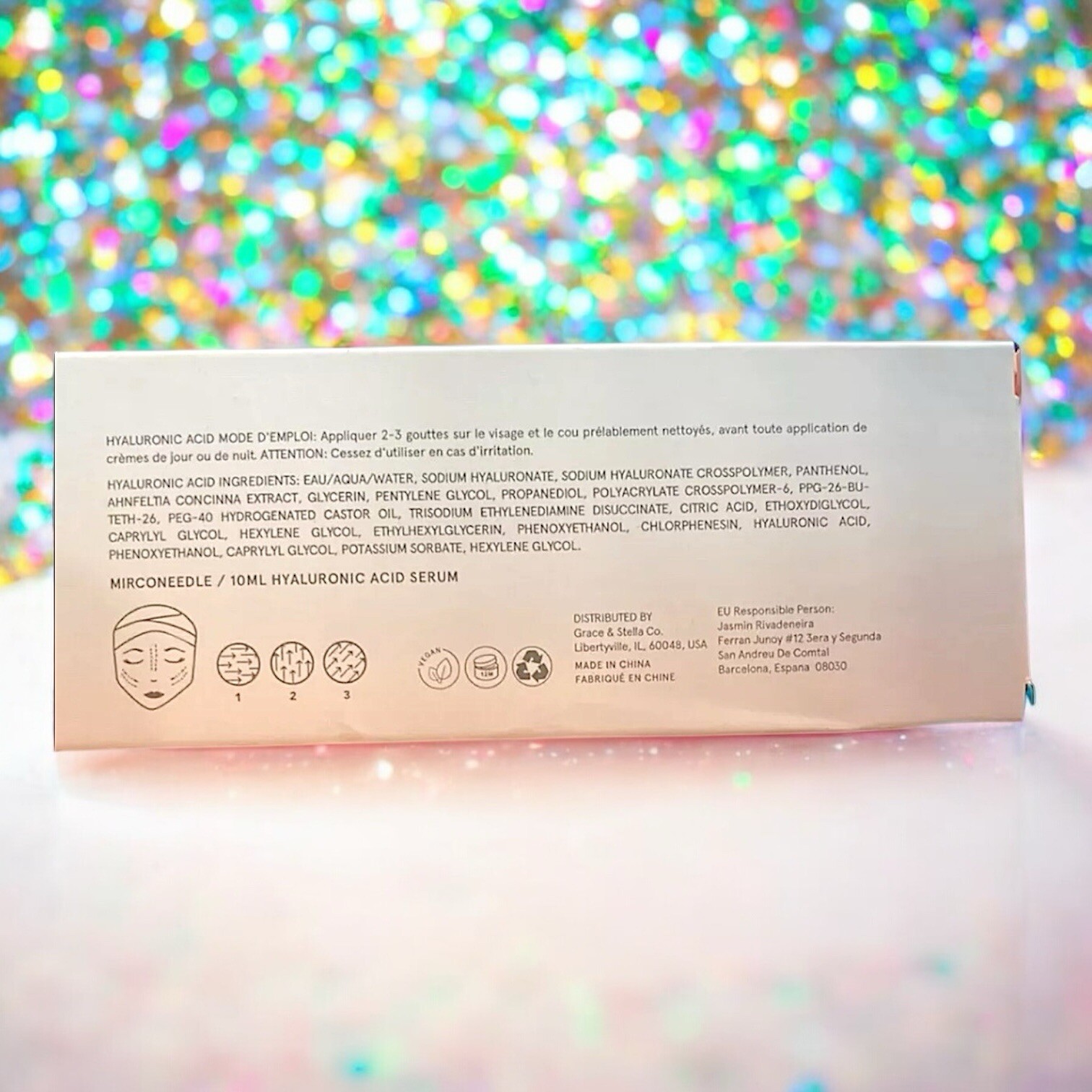 Grace And Stella Just Roll With It Microneedle Facial Roller Brand New In Box