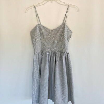 Free People Cotton Sun Dress size Small Mattress Ticking Stripe Bra Top