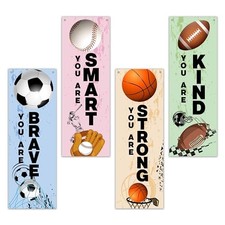4pcs Sports Wall Decor, Inspirational Wall Art For Home, All Star Sports 1