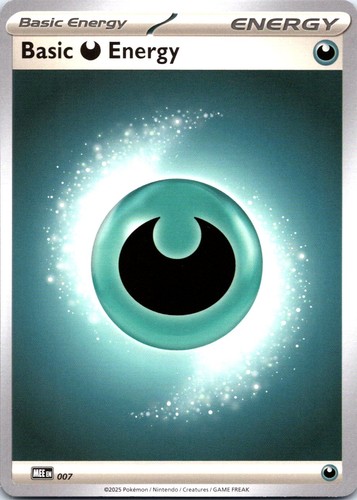 Basic Darkness Energy (Reverse Holo) 007 Common Shrouded Fable Pokemon Near Mint