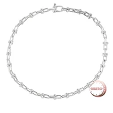 TIFFANY&Co. hardware micro link bracelet Silver