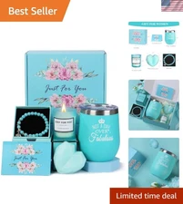 Luxury Birthday Gift Box for Women - Includes Wine Tumbler & Spa Essentials