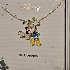 Disney Minnie Mouse Necklace "Be A Legend" Tennis NIB