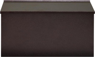 Wall-Mount Mailbox Large Rust-Proof Galvanized Steel Box Bronze Color