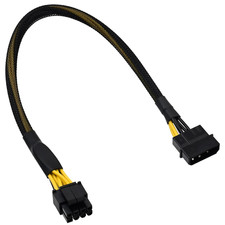 Molex to CPU 8 Pin EPS Power Cable, LP4 Molex Male to CPU 8 Pin 4 4 EPS-12V Ad