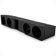 QPower 8 Inch Quad Port Subwoofer Box for GMC and Chevy Crew Cab Open Box