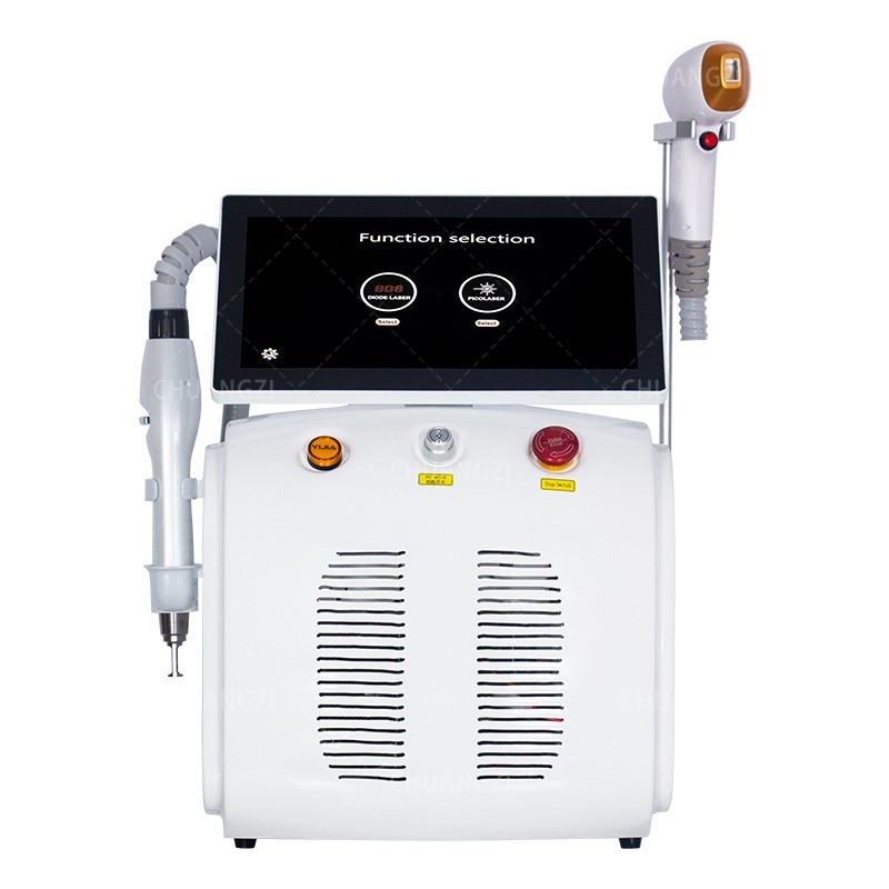 Diode laser hair removal, picosecond melanin removal bikini laser hair removal