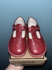 L'AMOUR Mary Jane Red Size 9 Toddler Girls Dress Shoes Lamour