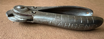Vintage Sargent & Co Twin Jaw Wire Cutter New Haven CT USA - Vtg Small Snips