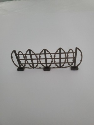 Plastic Barbed Wire Fence Barrier Section For GI Joe Or Other Toy Soldiers
