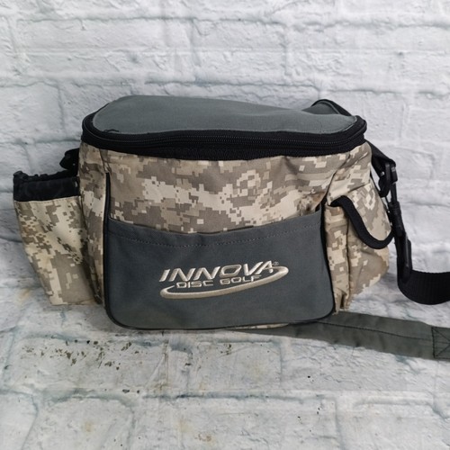 Innova Disc Golf Bag Digital Camo Gray Shoulder Strap Carrier Putter Pocket s9