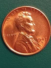 1947-S Lincoln Wheat Back BRILLIANT RED UNCIRCULATED See Pics Nice Coin