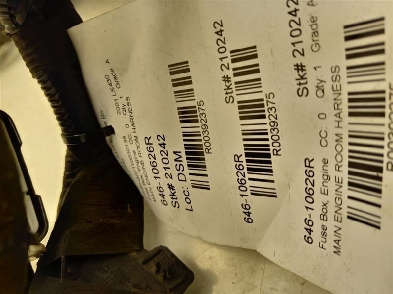 01 02 Lexus LS430 Main Engine Room Harness 82111-50700