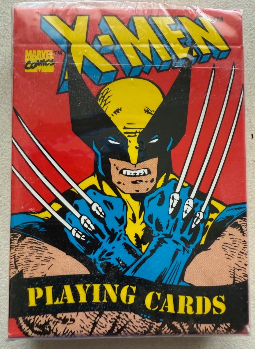 X-MEN ウルヴァリン　3Dプラスティックカード MARVEL 当時物　激レア X-Men Playing Cards - Factory Sealed (1993) never opened-Wolverine