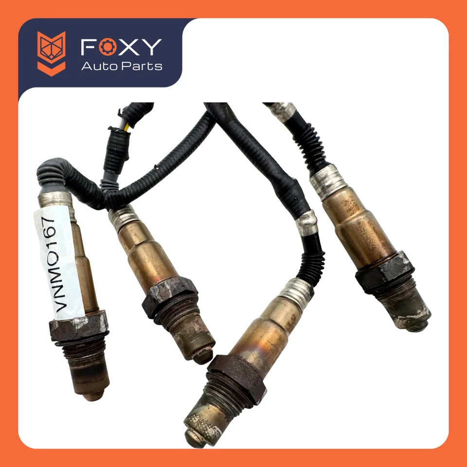 BMW 750i 750Li F01 F02 2009-2015 conjunto de 4 sensores lambda de oxígeno de escape OEM Foto 3 de 4