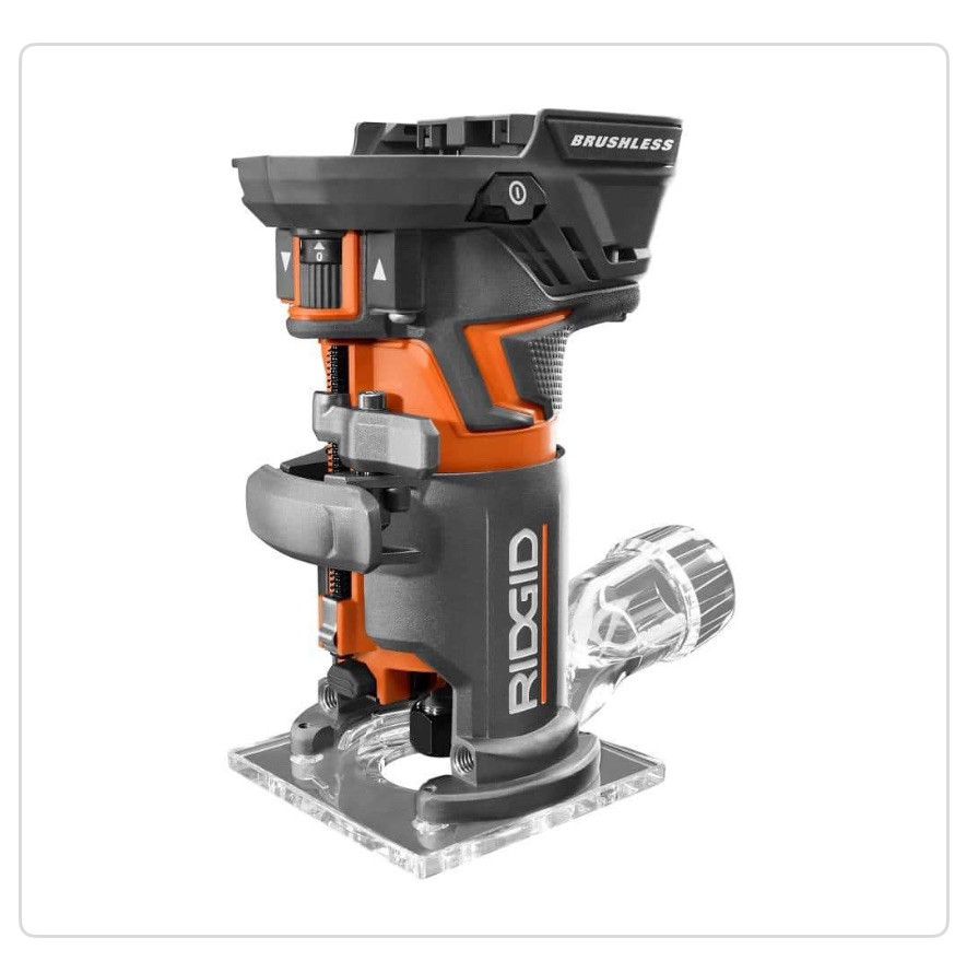 RIDGID R860443B 18V OCTANE Cordless Brushless Compact Router #129 ...