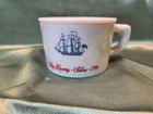 Vintage Old Spice "Ship Recovery-Salem-1794" Milk Glass Shaving Mug by Shulton